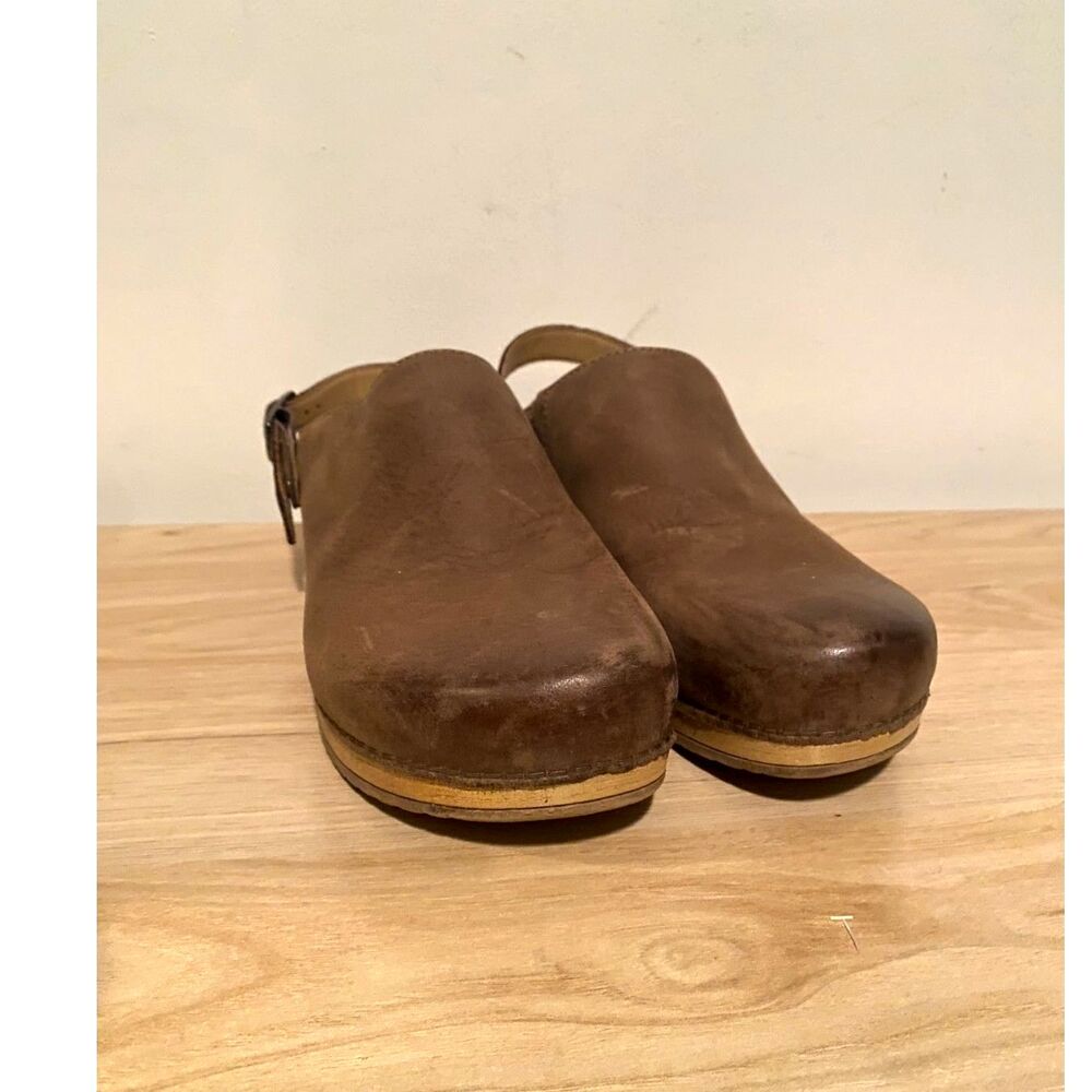 Dansko Berry Backless Clog Mushroom Burnished Nubuck Women’s 7.5 (38) - Picture 4 of 10